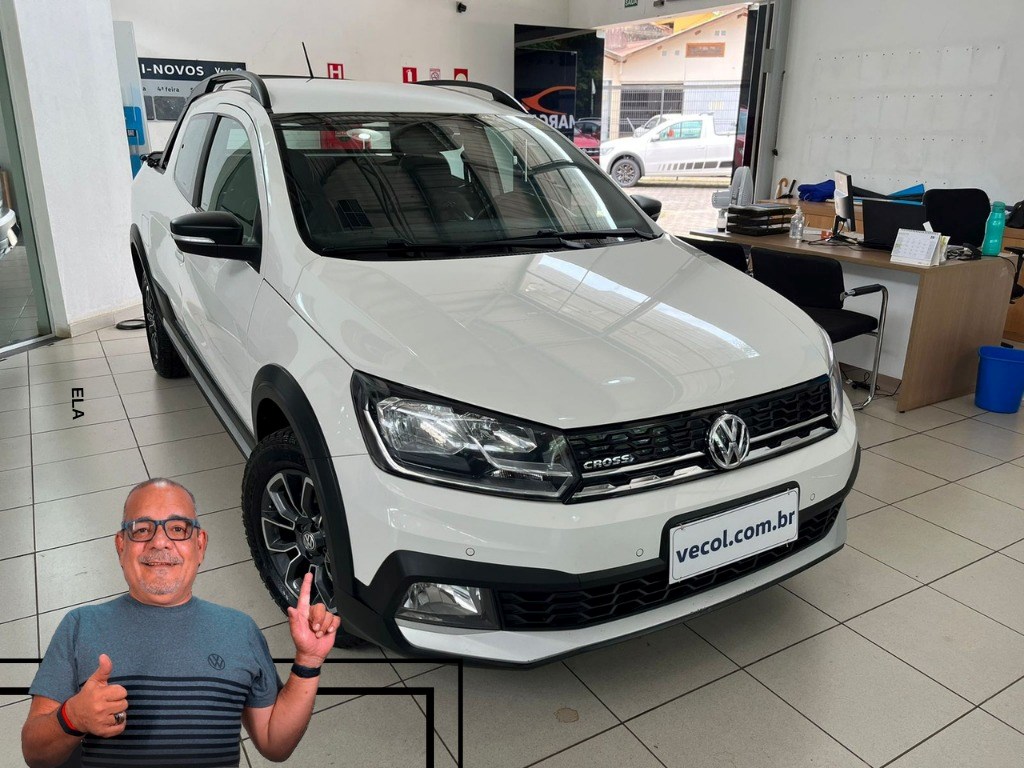 Comprar Picape Volkswagen Saveiro 1.6 16v G6 Cross Cabine Dupla Flex Branco  2015 em Piracicaba-SP